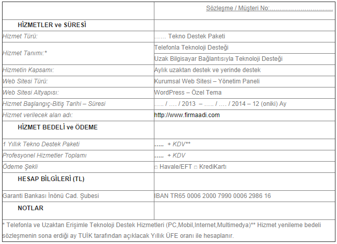 Up-technology contract